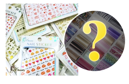 Mystery Nail Art Stickers (10 pc) + Nail Transfer Foils (10 pc)