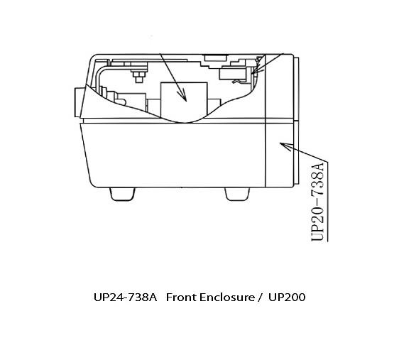 UP20-738A Front Enclosure UP200
