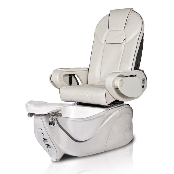 Crystal Bird WHITE Pedicure Chair