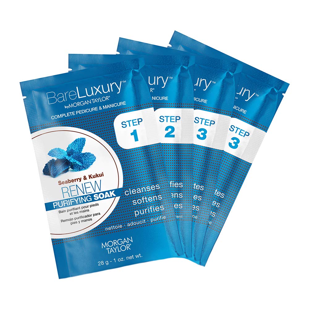 Morgan Taylor BareLuxury 4-Step Complete Pedicure & Manicure Packs